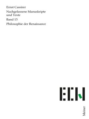 cover image of Philosophie der Renaissance